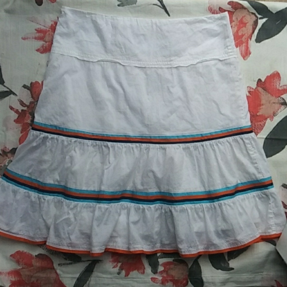 🎈American E O [ Women Color Stripes Skirt Size 2